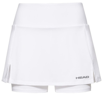 Юбка для девочки теннисная Head Club Basic Skort - белый