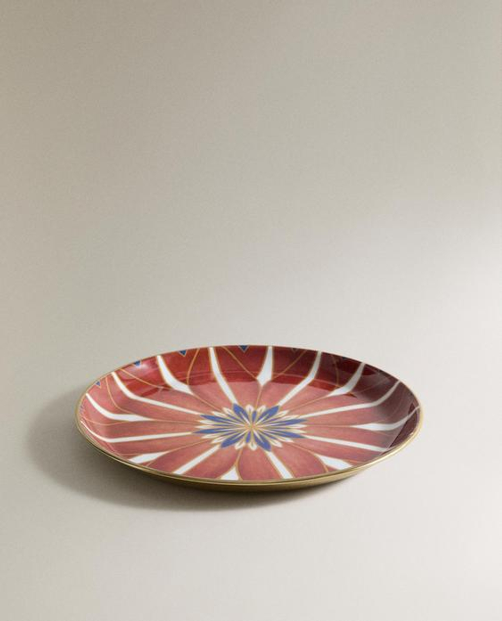 ZARA HOME - MARISA BERENSON ДЕКОРАТИВНЫЙ ПОДНОС, КОРАЛЛОВЫЙ