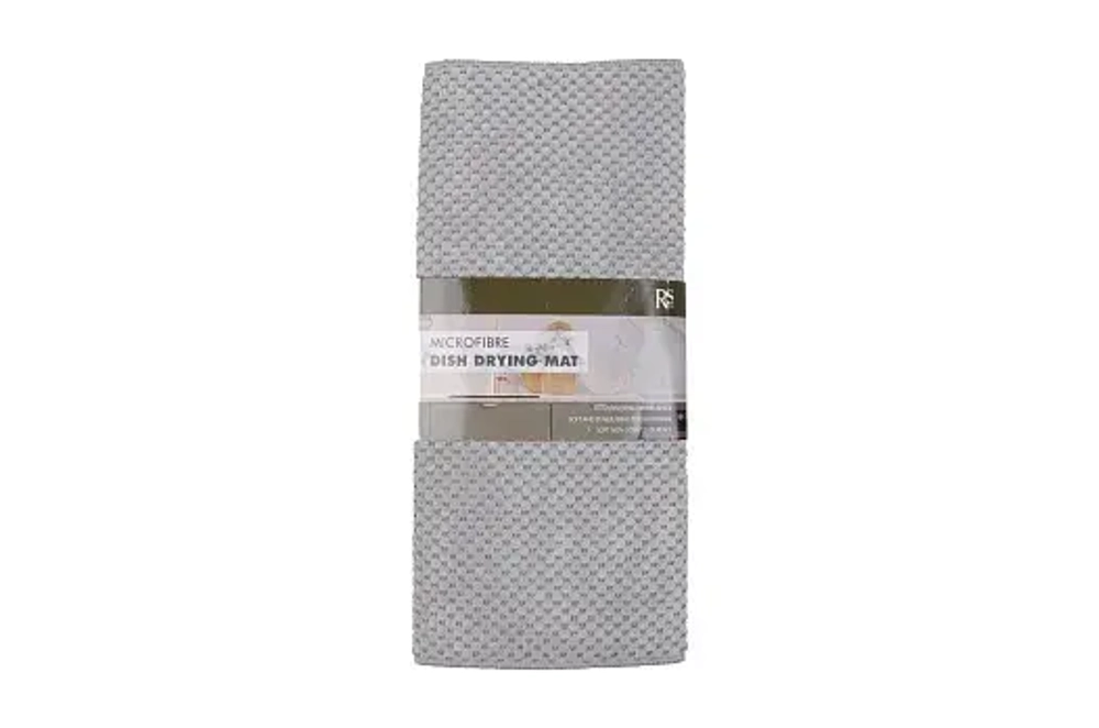 Коврик для сушки посуды "Grey" 38х48см, цв.серый