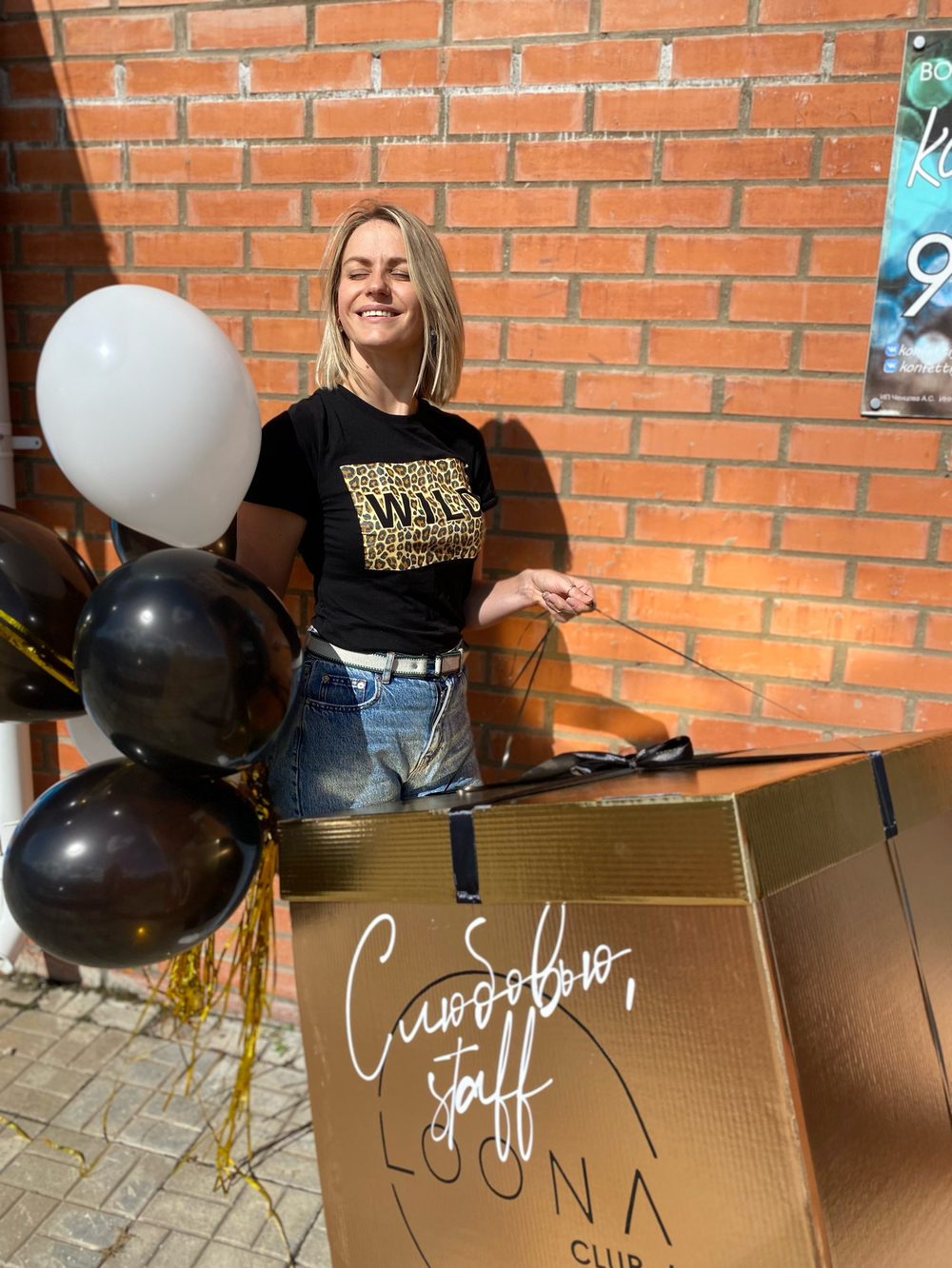 Коробка с воздушными шарами №329