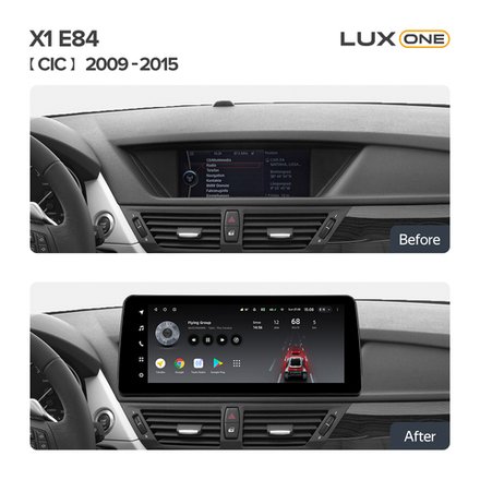 Магнитола BMW X1 E84 2009-2014 (CIC) - Teyes LUX ONE монитор 12.3" на Android 10, 6/128ГБ, CarPlay, 4G SIM-слот
