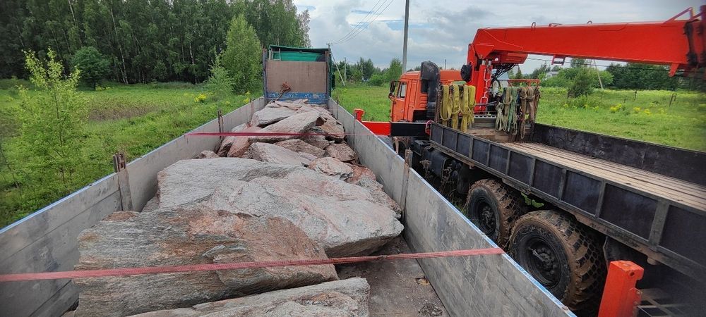 Глыба камень сланец Серебро /тонна