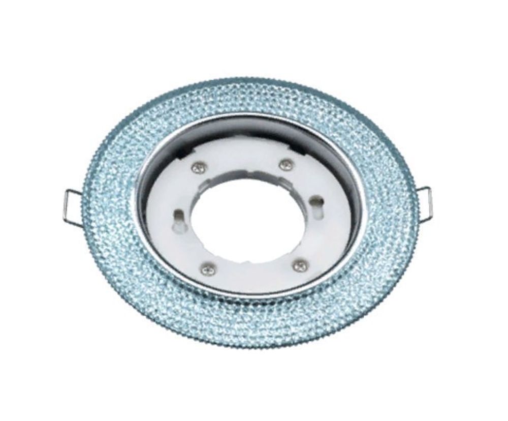 Спот IN HOME голубой/хром с подсветкой GX53