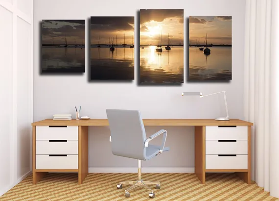 Модульная картина "Рассвет солнца"