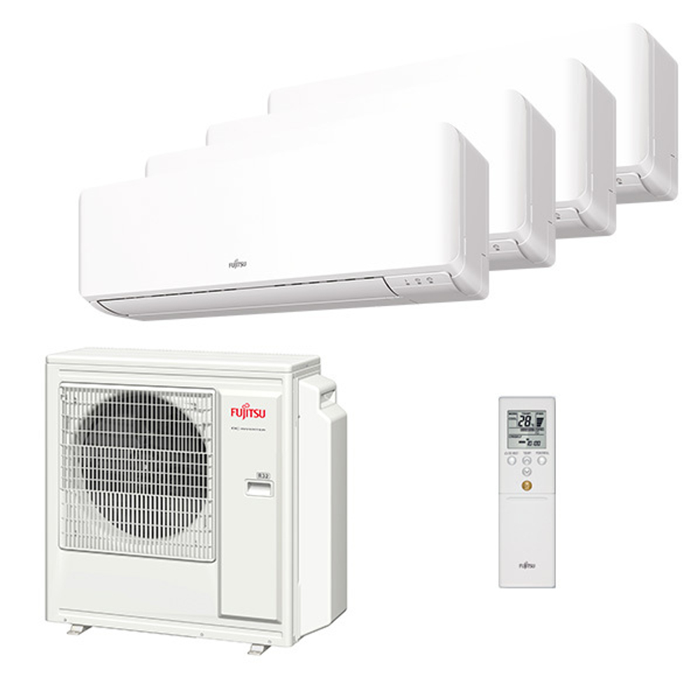 Мультисплит система на 4 комнаты Fujitsu ASYG07KMCC x 4 / AOYG30KBTA4