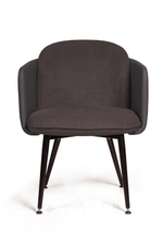 Стул с подлокотниками Phoenix (Феникс), ткань комбинированная с экокожей, черный