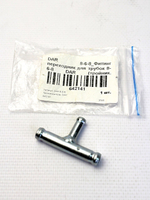 Фитинг переходник для трубок 8-6-8 (тройник, металл, угол 90)