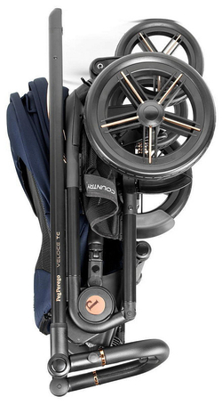 Коляска Peg Perego Veloce TC New Belvedere 2 в 1 Blue Shine