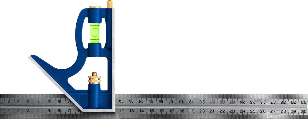 ЗУБР 300 мм Комбинированный многофункциональный угольник. Серия Профессионал.