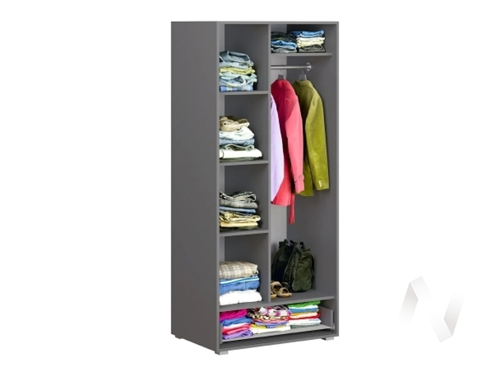 Шкаф Детская Неаполь (графит/графит)