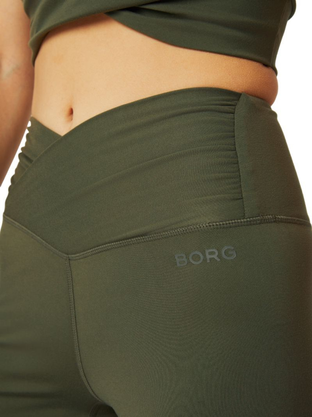 Женские шорты теннисные Bjorn Borg Studio Cross Shorts - оливковая ночь