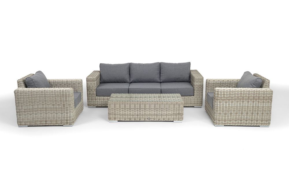 "Боно" лаунж-зона из искусственного ротанга, цвет бежевый