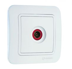 Розетка TV Makel Lillium Natural белая 05091