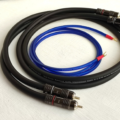 DAXX R109 Фоно кабель из посребренной монокристаллической меди 2х0,75мм2. High Grade. D=9mm