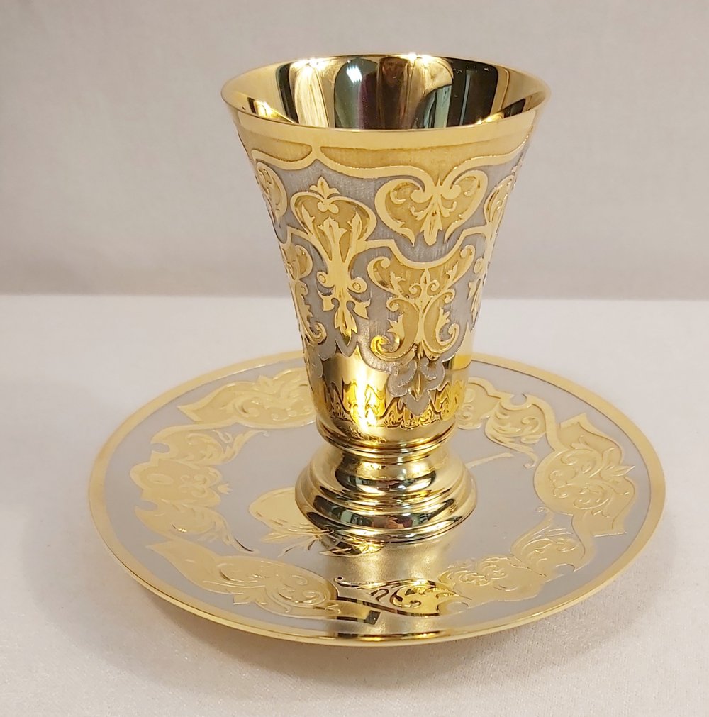 Набор рюмка с блюдцем "Лимончик"