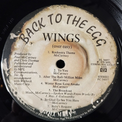 Винтажная виниловая пластинка LP Wings Paul McCartney Back To The Egg (USA 1979)