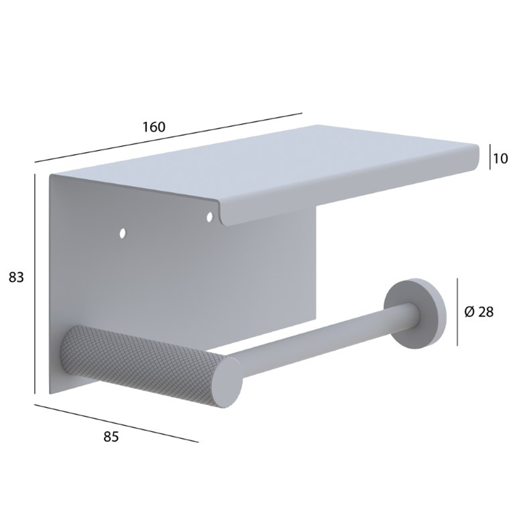 Держатель туалетной бумаги с крышкой UNO BRUSHED BRONZE