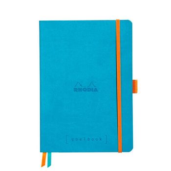 Записная книжка Rhodiarama Goalbook в мягкой обложке A5 точка 90 гр Turquoise бирюзовая (117576C)