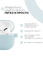 Чехол КАРТОФАН для Apple AirPods Pro (арт. AIRPRO-SLIM-SILICON-01-SKY)