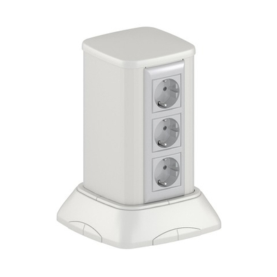 Миниколонна алюминиевая 0,25 м, цвет светло-серебристый металлик