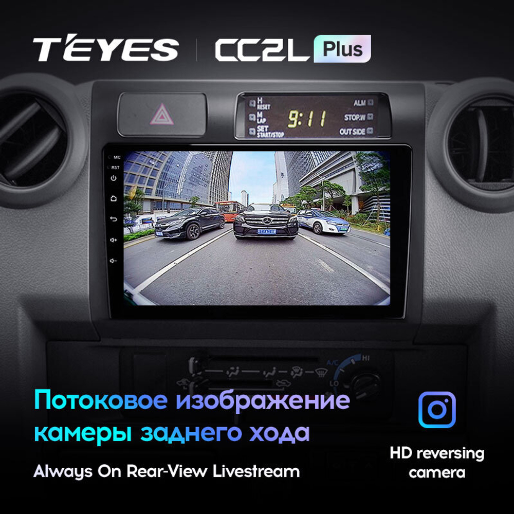 Teyes CC2L Plus 9" для Toyota Land Cruiser 70 2007-2020