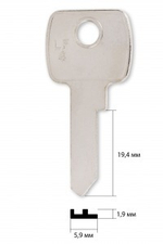 Заготовка английского ключа 13976 F-15 | LF10AR | LF4 (ИМП.)