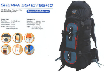 Походный рюкзак High Peak Sherpa 85+10