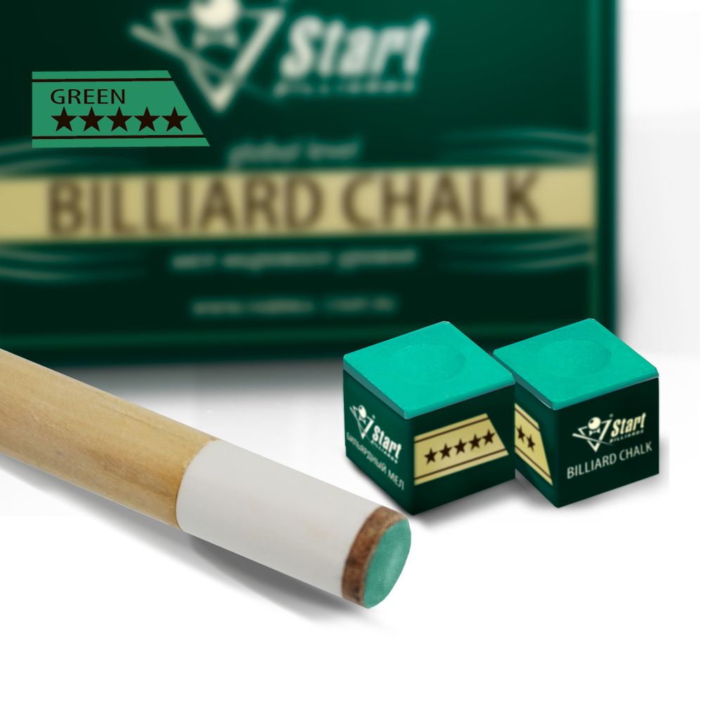 Мел Startbilliards 5 звезд зеленый (144шт)