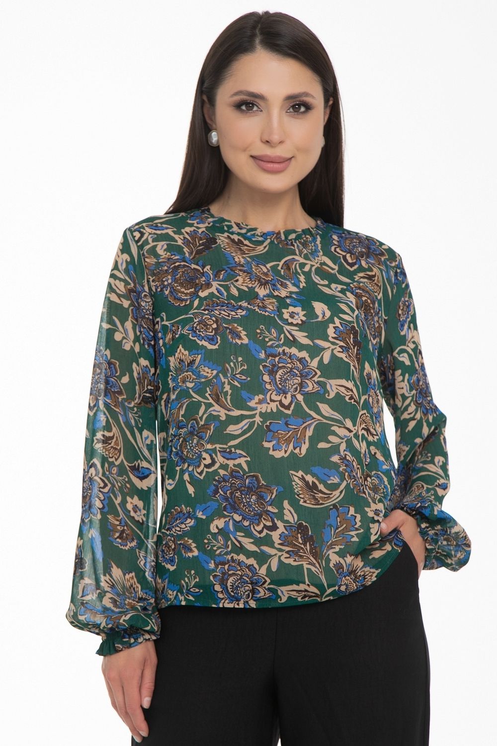 Блуза Волшебный шифон (модный принт) Diolche