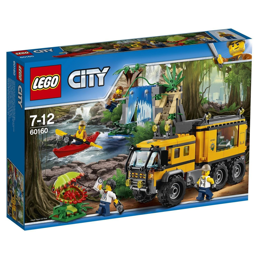LEGO City: Передвижная лаборатория в джунглях 60160 — Jungle Mobile Lab — Лего Сити Город