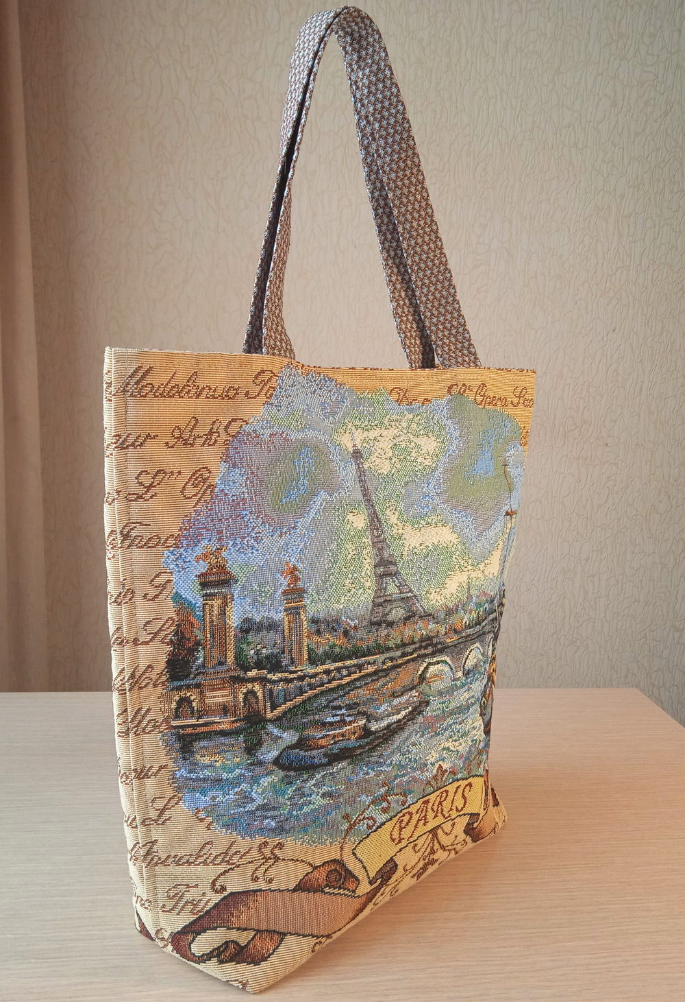 Гобеленовая сумка Париж (39х39х12)