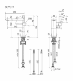 Смеситель для раковины Sancos Linn SC9019BN брашированный никель