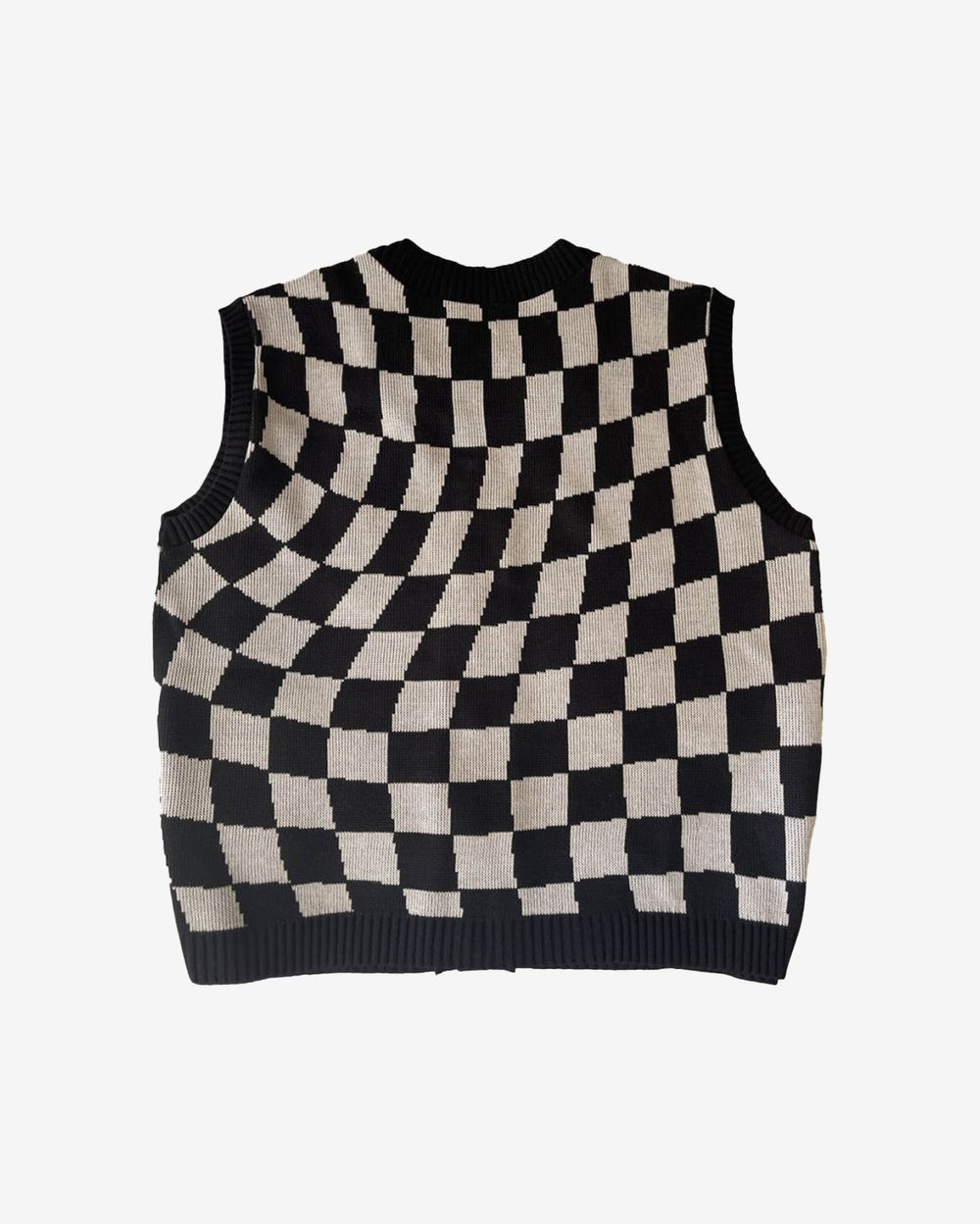 Жилет БИЧ Клетка Черно-Белый