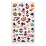 Наклейки "Космонавты" 21,5*11см. светятся в темноте