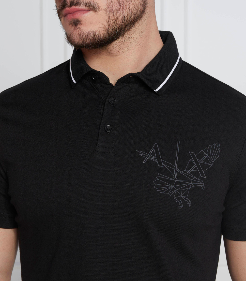 поло Armani Exchange - черный(3RZFAD ZJHAZ)