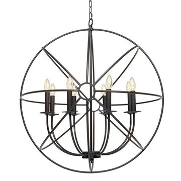 Подвесная люстра 8*Е14 LOFT1192-8 коричневый Foucaults Orb LOFT IT