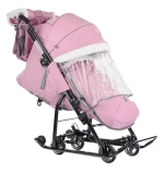 Коляска комбинированная "Ника детям 7-5К" НД7-5К (пыльно розовый с шишкой)