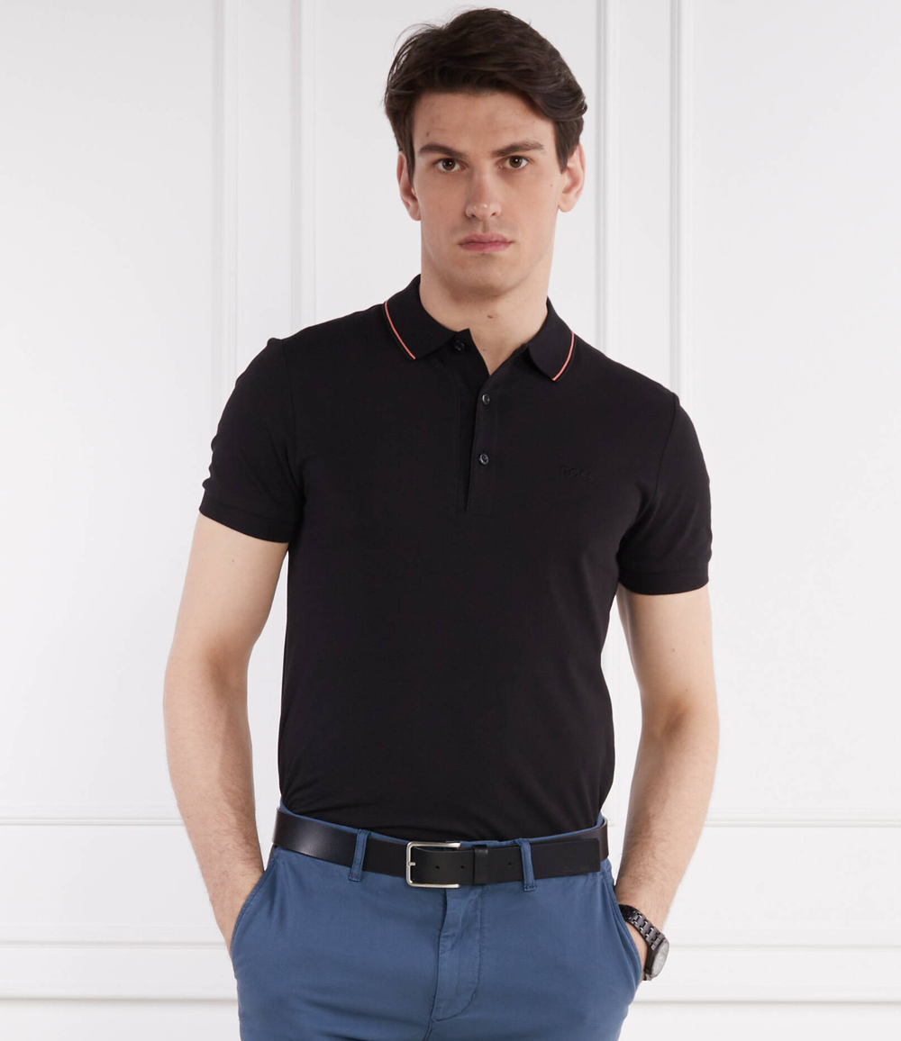 Поло paule 4 BOSS GREEN - черный(50506195)