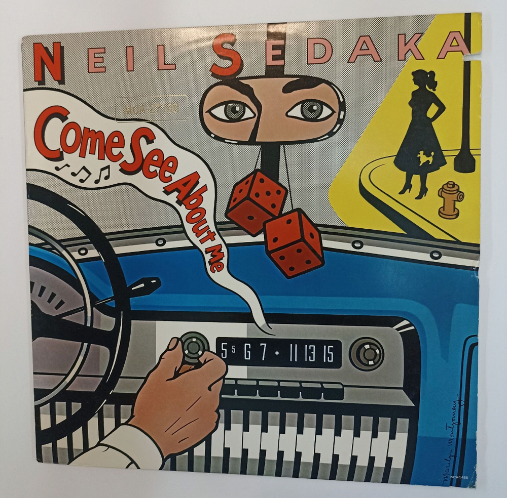Винтажная виниловая пластинка LP Neil Sedaka Come See About Me (USA 1984)