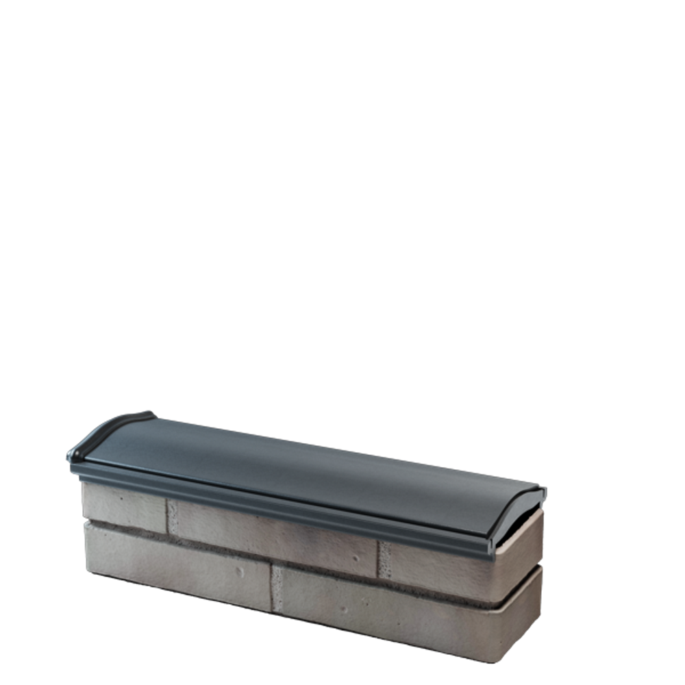 Парапет полимеркомпозитный Monblan 130мм (0,5 кирпич) серый