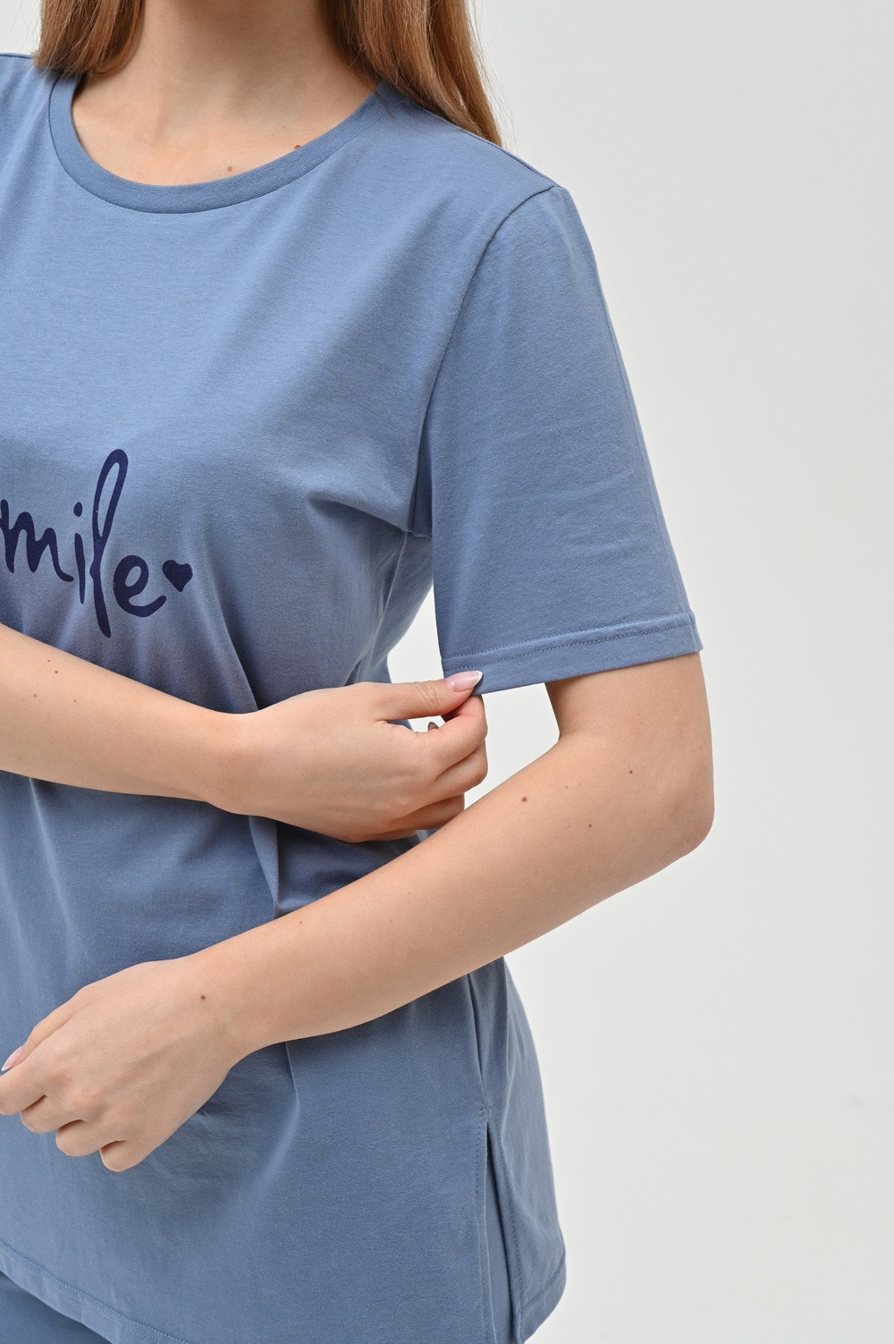 Брючная пижама Smile цвет голубой