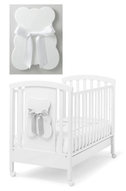 Детская кроватка Erbesi Bubu белый/серый