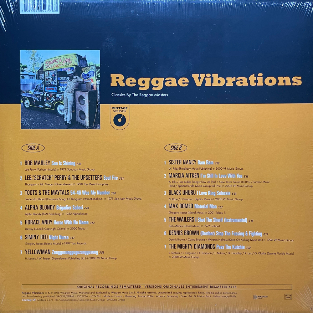 Сборник Reggae Vibrations - Classics By The Reggae Masters (Франция 2018г.)
