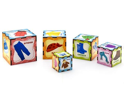 Сортер-пирамидка, Одежда, 098116 (Woodland)