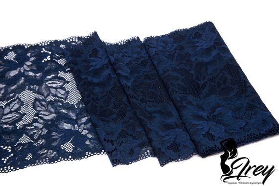 03-274 Кружево эластичное 23 см, темно-синий 061