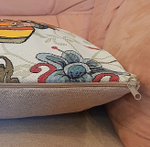 Декоративный гобеленовый чехол для интерьерной подушки Мозаика заяц 47*47