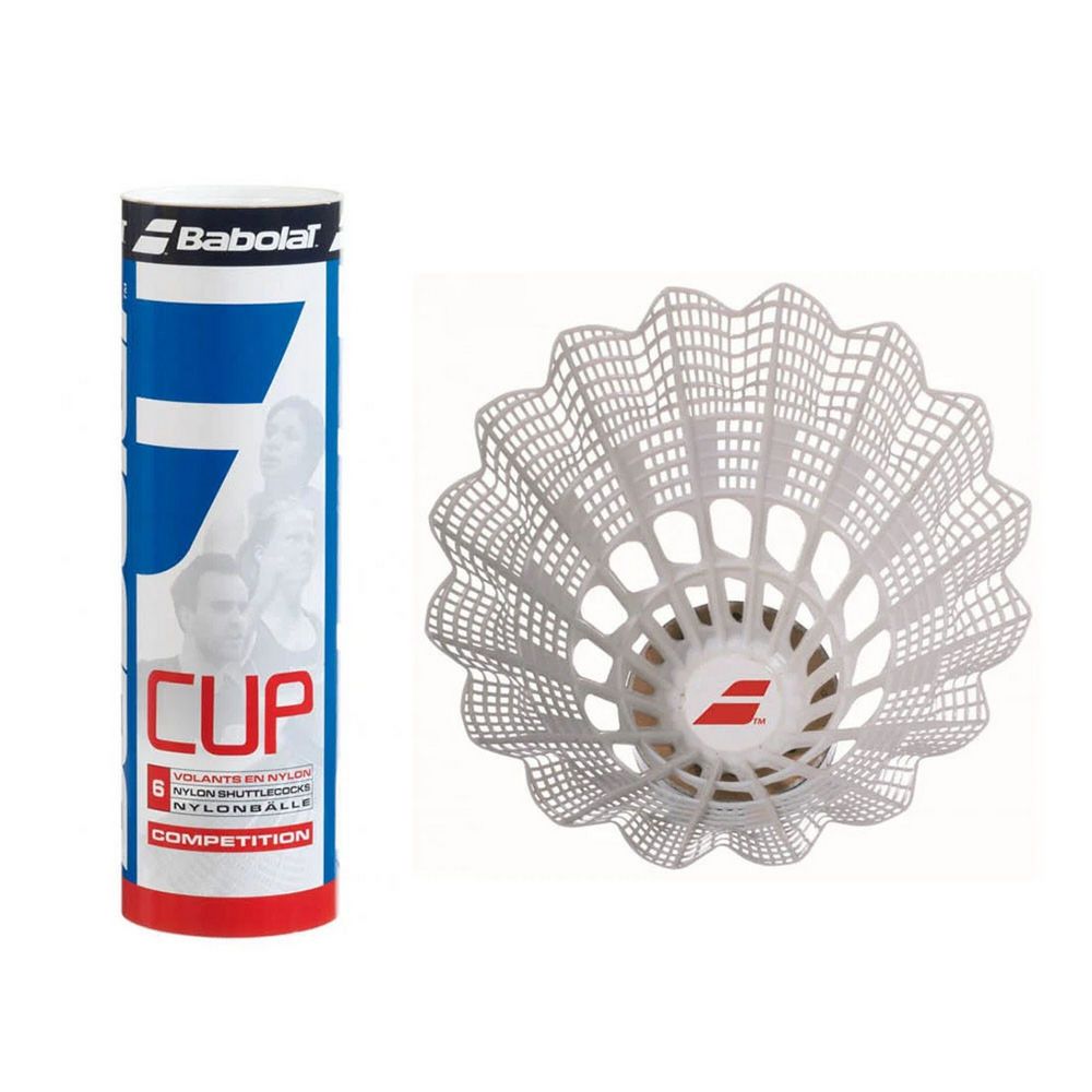 Волан BABOLAT Nylon Cup,сред. скор., белый