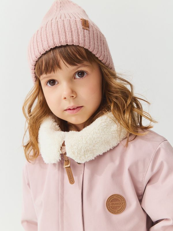 Парка демисезонная с меховым воротником 