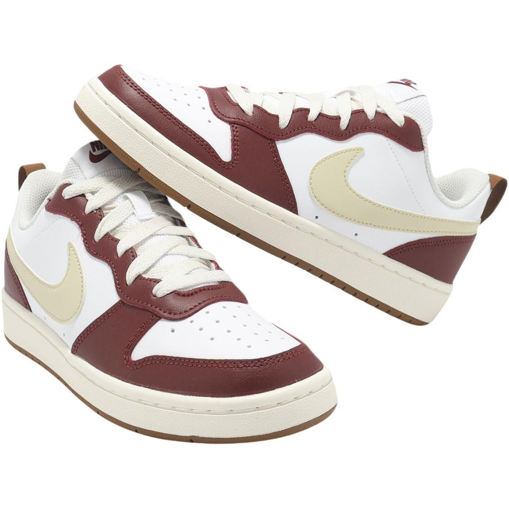 Женские кроссовки Nike Court Borough Low 2 GS 'White Light Khaki Sail' IB4706-121