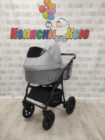 Коляска модульная Riko Basic Bella 01 серый-графит